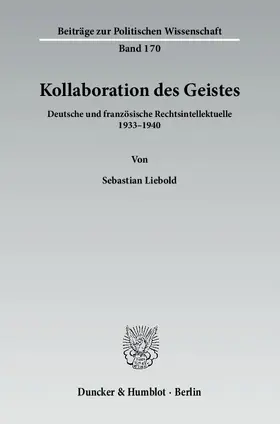 Liebold |  Kollaboration des Geistes | eBook | Sack Fachmedien