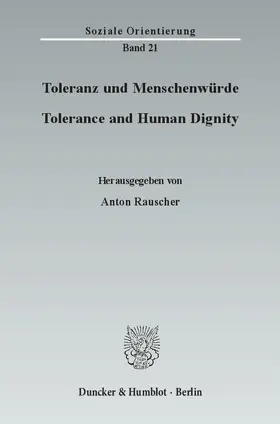 Rauscher |  Toleranz und Menschenwürde / Tolerance and Human Dignity | eBook | Sack Fachmedien
