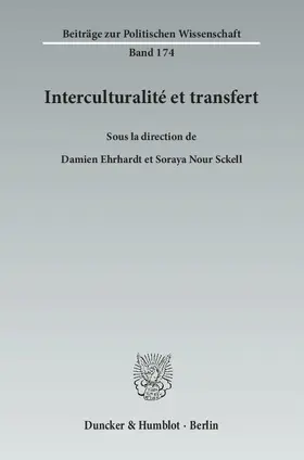 Ehrhardt / Nour Sckell |  Interculturalité et transfert. | eBook | Sack Fachmedien