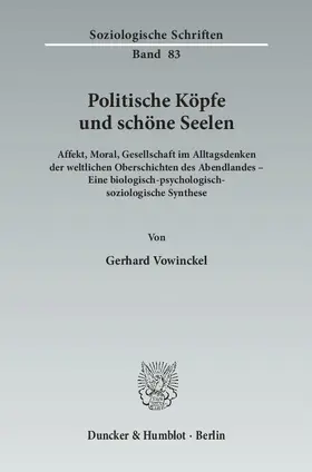 Vowinckel |  Politische Köpfe und schöne Seelen. | eBook | Sack Fachmedien