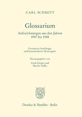 Tielke / Schmitt / Giesler |  Glossarium | eBook | Sack Fachmedien
