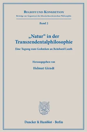 Girndt |  "Natur" in der Transzendentalphilosophie. | eBook | Sack Fachmedien