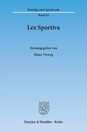 Vieweg | Lex Sportiva | E-Book | sack.de