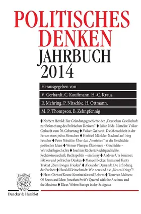 Nitschke / Zehnpfennig / Ottmann |  Politisches Denken | eBook | Sack Fachmedien