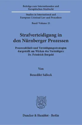 Salleck |  Strafverteidigung in den Nürnberger Prozessen. | eBook | Sack Fachmedien