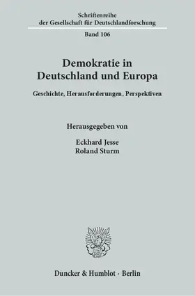 Jesse / Sturm |  Demokratie in Deutschland und Europa | eBook | Sack Fachmedien