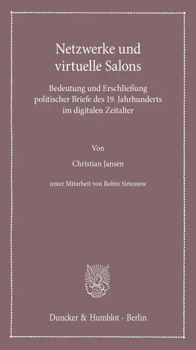 Jansen |  Netzwerke und virtuelle Salons | eBook | Sack Fachmedien