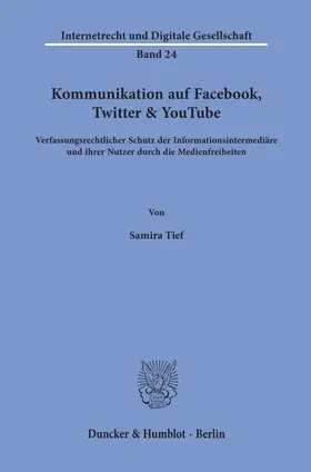 Tief |  Kommunikation auf Facebook, Twitter & YouTube | eBook | Sack Fachmedien