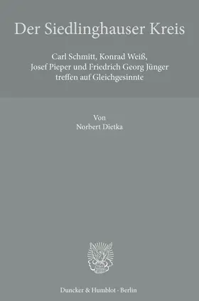 Dietka |  Der Siedlinghauser Kreis | eBook | Sack Fachmedien