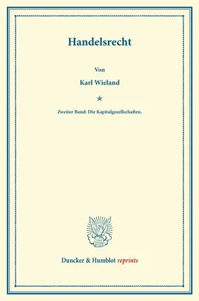 Wieland / Binding | Handelsrecht | E-Book | sack.de
