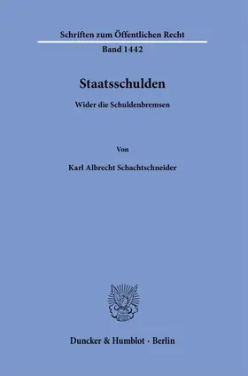Schachtschneider |  Staatsschulden. | eBook | Sack Fachmedien