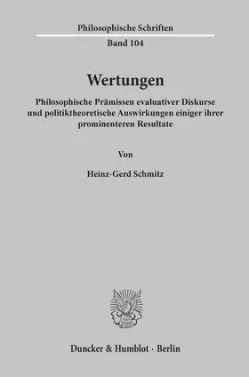 Schmitz |  Wertungen. | eBook | Sack Fachmedien