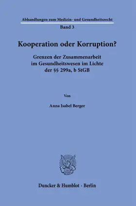 Berger |  Kooperation oder Korruption? | eBook | Sack Fachmedien