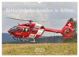 CALVENDO / Merz |  Rettungshubschrauber in Action (Wandkalender 2025 DIN A3 quer), CALVENDO Monatskalender | Sonstiges |  Sack Fachmedien