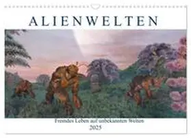 CALVENDO / Schröder |  Alienwelten (Wandkalender 2025 DIN A3 quer), CALVENDO Monatskalender | Sonstiges |  Sack Fachmedien