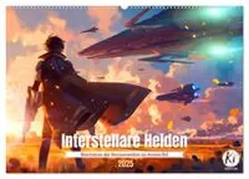 CALVENDO / Waurick |  Interstellare Helden (Wandkalender 2025 DIN A2 quer), CALVENDO Monatskalender | Sonstiges |  Sack Fachmedien