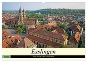 CALVENDO / Weber |  Esslingen von oben und von unten (Wandkalender 2025 DIN A2 quer), CALVENDO Monatskalender | Sonstiges |  Sack Fachmedien