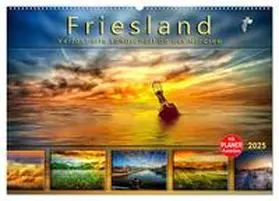 CALVENDO / Roder | Friesland, verzauberte Landschaft an der Nordsee (Wandkalender 2025 DIN A2 quer), CALVENDO Monatskalender | Sonstiges | 978-3-435-79133-0 | sack.de