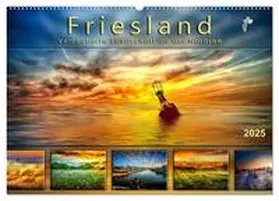 CALVENDO / Roder |  Friesland, verzauberte Landschaft an der Nordsee (Wandkalender 2025 DIN A2 quer), CALVENDO Monatskalender | Sonstiges |  Sack Fachmedien