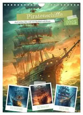 CALVENDO / Gierok-Latnaik |  Piratenschiffe (Wandkalender 2025 DIN A4 hoch), CALVENDO Monatskalender | Sonstiges |  Sack Fachmedien