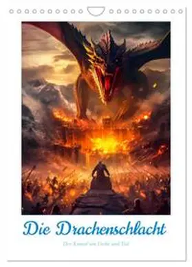 CALVENDO / Gierok-Latniak | Die Drachenschlacht (Wandkalender 2025 DIN A4 hoch), CALVENDO Monatskalender | Sonstiges | 978-3-435-86446-1 | sack.de
