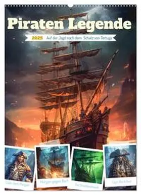 CALVENDO / Gierok-Latniak |  Piraten Legende (Wandkalender 2025 DIN A2 hoch), CALVENDO Monatskalender | Sonstiges |  Sack Fachmedien