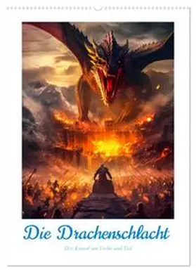 CALVENDO / Gierok-Latniak |  Die Drachenschlacht (Wandkalender 2025 DIN A2 hoch), CALVENDO Monatskalender | Sonstiges |  Sack Fachmedien