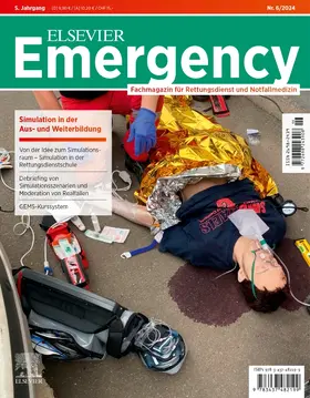 Gollwitzer / Grusnick / Klausmeier |  ELSEVIER Emergency. Simulation in der Aus- und Weiterbildung. 6/2024: Fachmagazin für Rettungsdienst und Notfallmedizin | Buch |  Sack Fachmedien