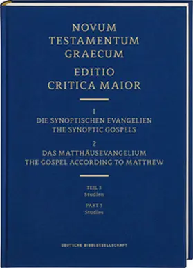 Institut für Neutestamentliche Textforschung / Strutwolf / Lakmann |  ECM I.1/3 Matthäusevangelium. Studien | Buch |  Sack Fachmedien