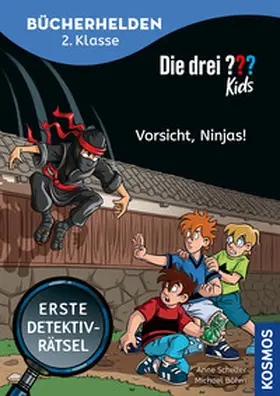 Scheller |  Die drei ??? Kids, Bücherhelden 2. Klasse, Vorsicht, Ninjas! | Buch |  Sack Fachmedien