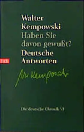 Kempowski |  Haben Sie davon gewußt? | Buch |  Sack Fachmedien