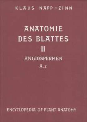 Napp-Zinn |  Handbuch der Pflanzenanatomie | Buch |  Sack Fachmedien