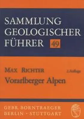 Richter |  Vorarlberger Alpen | Buch |  Sack Fachmedien