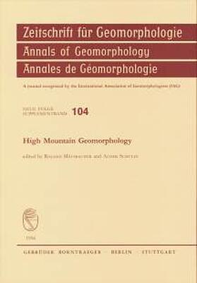 Mäusbacher / Schulte |  High Mountain Geomorphology | Buch |  Sack Fachmedien