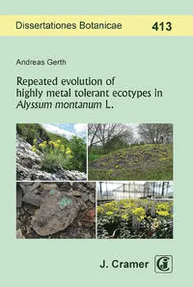 Gerth |  Repeated evolution of highly metal tolerant ecotypes in Alyssum montanum L. | Buch |  Sack Fachmedien