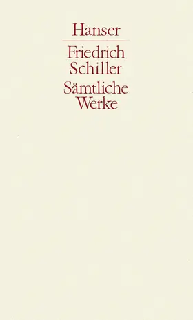 Schiller / Robert / Meier |  Werke 3 | Buch |  Sack Fachmedien