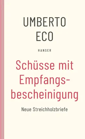 Eco |  Schüsse mit Empfangsbescheinigung | eBook | Sack Fachmedien