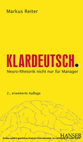 Reiter |  Klardeutsch - Neuro-Rhetorik für Manager | eBook | Sack Fachmedien
