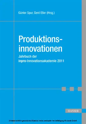 Spur / Eßer |  Produktionsinnovationen | eBook | Sack Fachmedien