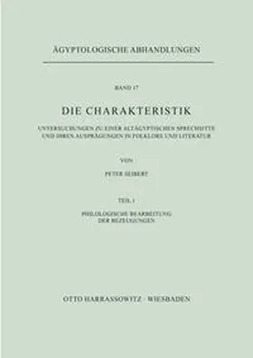 Seibert |  Die Charakteristik | Buch |  Sack Fachmedien