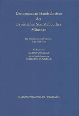  Catalogus codicum manu scriptorum Bibliothecae Monacensis. (Handschriftenkatalog... / Die deutschen Pergament-Handschriften | Buch |  Sack Fachmedien