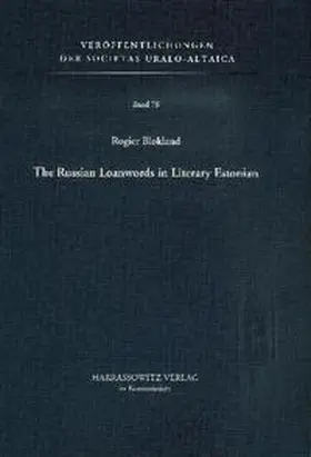 Blokland |  The Russian Loanwords in Literary Estonian | Buch |  Sack Fachmedien