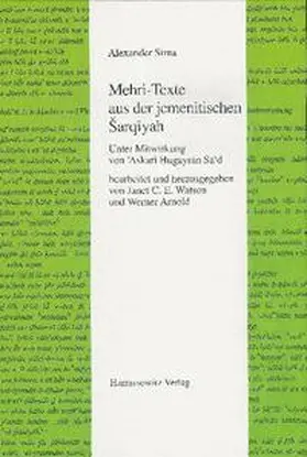 Sima |  Mehri-Texte aus der jemenitisches Sarqiyah | Buch |  Sack Fachmedien