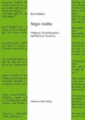 Henkin |  Negev Arabic | Buch |  Sack Fachmedien