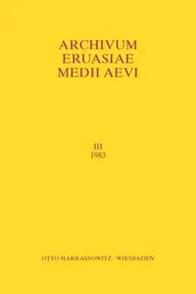 Golden / Halasi-Kun / Noonan |  Archivum Eurasiae Medii Aevi III (1983) | Buch |  Sack Fachmedien