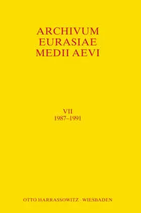 Allsen / Golden / Halasi-Kun |  Archivum Eurasiae Medii Aevi VII (1987-1991) | Buch |  Sack Fachmedien