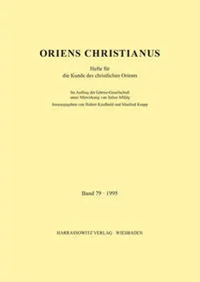 Kaufhold / Kropp |  Oriens Christianus 79 (1995) | Buch |  Sack Fachmedien