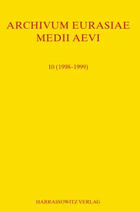Allsen / Golden / Martinez |  Archivum Eurasiae Medii Aevi 10 (1998-1999) | Buch |  Sack Fachmedien
