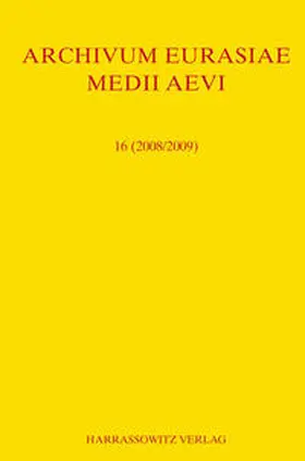 Allsen / Golden / Kovalev |  Archivum Eurasiae Medii Aevi 16 (2008/2009) | Buch |  Sack Fachmedien