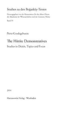Goedegebuure |  The Hittite Demonstratives | Buch |  Sack Fachmedien